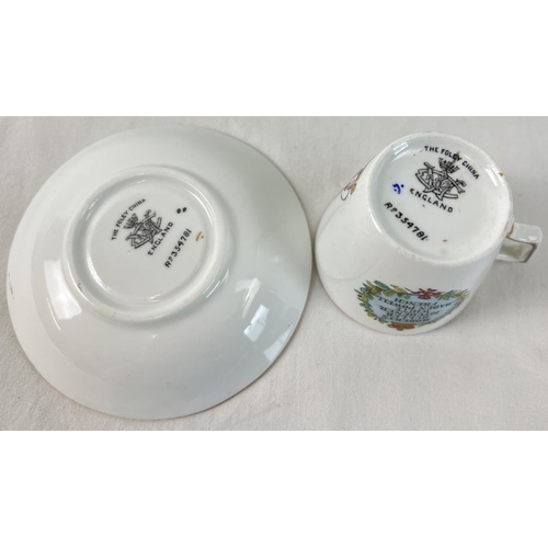 1191 - A Foley China Boer War commemorative coffee cup & saucer, circa 1901. Inscribed 