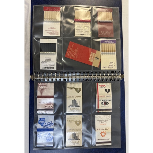 1328 - Phillumeny Collection - 5 folders containing a quantity of assorted matchbooks from Nevada, USA. All... 