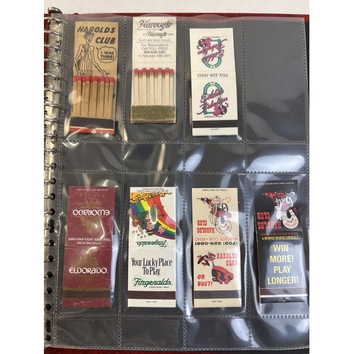 1328 - Phillumeny Collection - 5 folders containing a quantity of assorted matchbooks from Nevada, USA. All... 