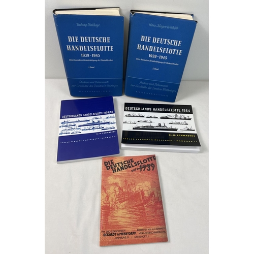 1244 - Die Deutsche Handelsflotte (The German Merchant Fleet) 1939 - 1945, German edition, in 2 volumes. To... 