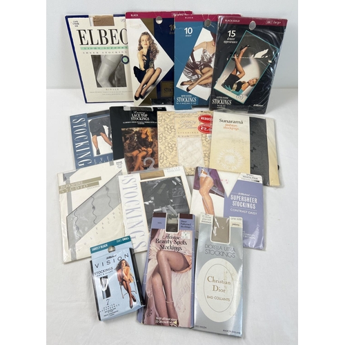 1461 - 15 assorted more modern pairs of nylon stockings in original packaging to include patterned. Brands ... 