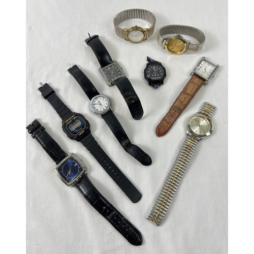 1144 - A collection of vintage and modern wristwatches. To include Casio, Sekonda and Timex. In varying sty... 