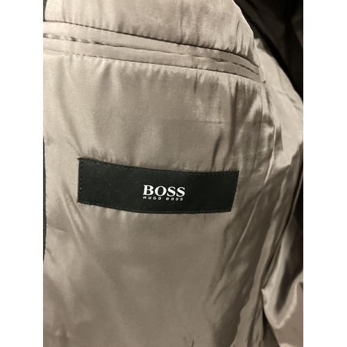 1359 - A Hugo Boss charcoal grey virgin wool Angelico jacket. Approx. 42 inch chest.