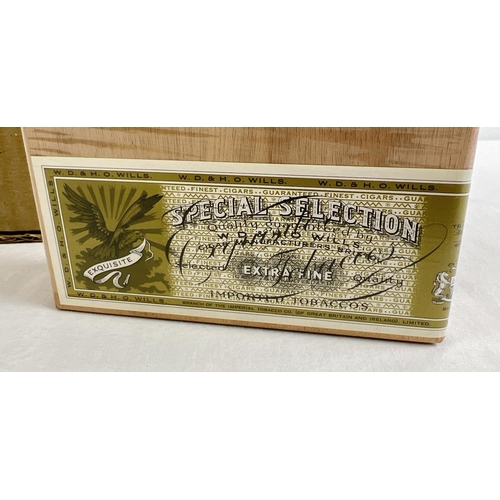 1282 - W.D & H.O Wills Embassy Colorado Claro Special Selection unopened box of 25 cigars. Wooden box is ce... 