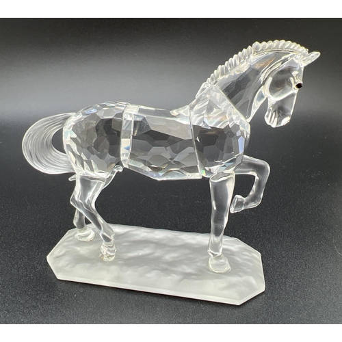 1199 - Retired Swarovski Crystal Arabian Stallion 221609 Horse. Boxed and with card outer sleeve. Approx. 9... 