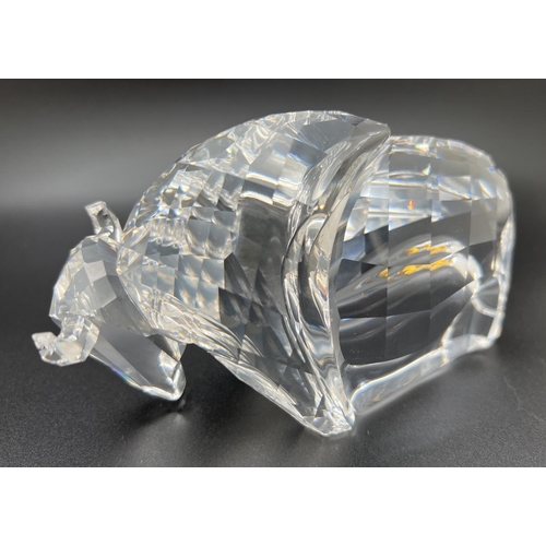 1200 - Retired Swarovski Crystal The Buffalo (2003-2004) 624598. Boxed and with card outer sleeve (small te... 