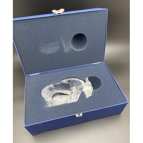 1200 - Retired Swarovski Crystal The Buffalo (2003-2004) 624598. Boxed and with card outer sleeve (small te... 