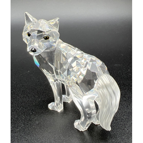 1203 - Boxed Swarovski Crystal Wolf 207549, complete with certificate. Part of the “Fairy Tales” collection... 