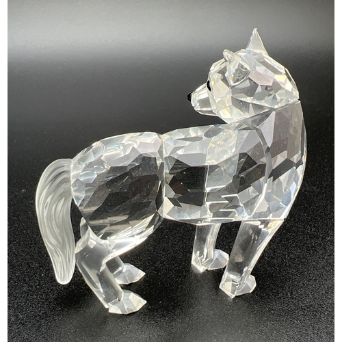 1203 - Boxed Swarovski Crystal Wolf 207549, complete with certificate. Part of the “Fairy Tales” collection... 