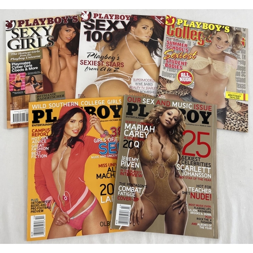 59 - 5 issues of Playboy; Entertainment for Men adult magazine, to include 3 Special Editions. Lot compri... 