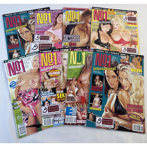 117 - 8 issues of Polish adult erotic magazine No1 International, to include 2 issues the same.