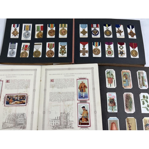 110 - 3 vintage Cigarette card Albums containing various cards by Will's, Players, De Reszke and Ogdens. L... 