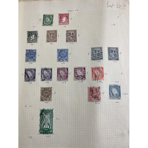 70 - A quantity of loose stamp album sheets with a stamps dating from the late 1800's to the mid 19th cen... 