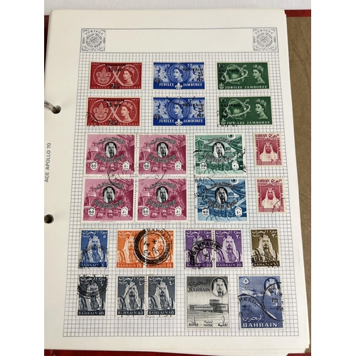 72 - 2 vintage stamp collectors stock books containing a collection of assorted British & overseas stamps... 