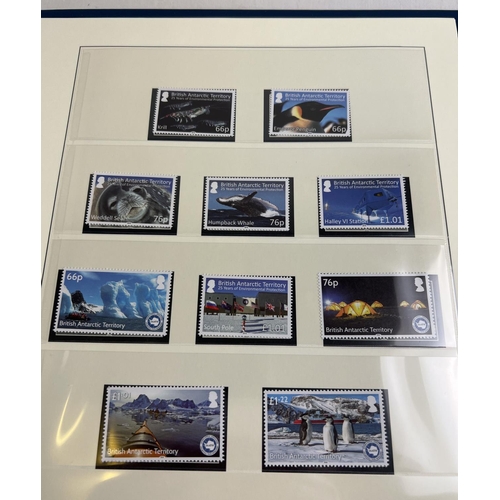 76 - British Antarctic Territory - complete album of stamps, miniature sheets and presentation sheets fro... 