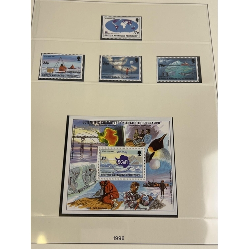 77 - British Antarctic Territory - complete album of stamps, miniature sheets and commemorative stamps fr... 