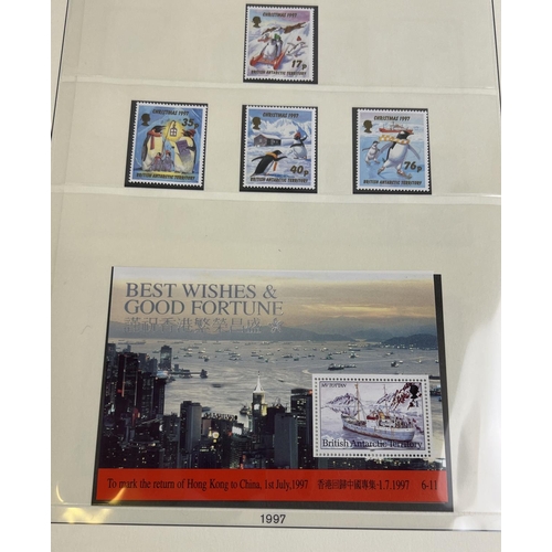 77 - British Antarctic Territory - complete album of stamps, miniature sheets and commemorative stamps fr... 