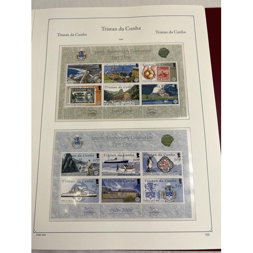 78 - Tristan da Cunha - complete album of stamps, miniature sheets and presentation sheets from 1998 - 20... 