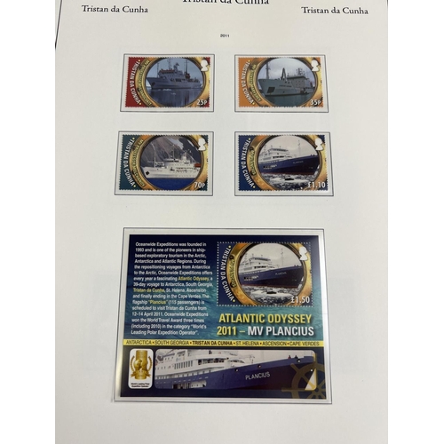 78 - Tristan da Cunha - complete album of stamps, miniature sheets and presentation sheets from 1998 - 20... 