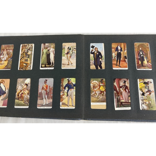 115 - 3 vintage cigarette card albums containing vintage card sets and parts sets together with a bag of l... 