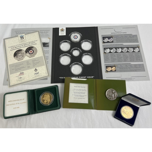 33 - 4 boxed or cased collectors coins. The Centenary Of The First World War £5 coin, a Dutch 50 yrs of t... 