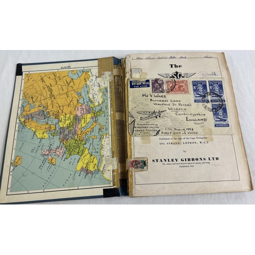 88 - A vintage Stanley Gibbons Stamp album of assorted world stamps to include franked & unfranked exampl... 