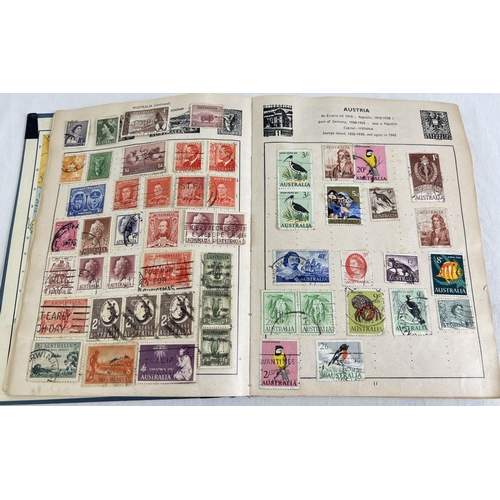 88 - A vintage Stanley Gibbons Stamp album of assorted world stamps to include franked & unfranked exampl... 