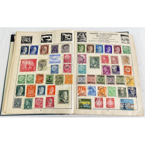 88 - A vintage Stanley Gibbons Stamp album of assorted world stamps to include franked & unfranked exampl... 