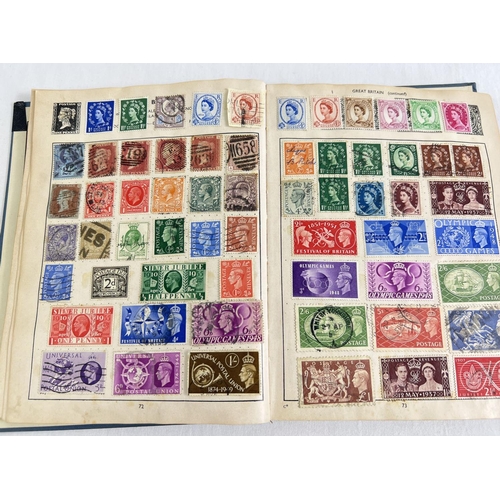 88 - A vintage Stanley Gibbons Stamp album of assorted world stamps to include franked & unfranked exampl... 