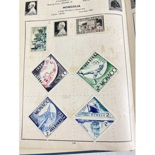 88 - A vintage Stanley Gibbons Stamp album of assorted world stamps to include franked & unfranked exampl... 