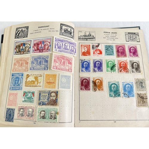 88 - A vintage Stanley Gibbons Stamp album of assorted world stamps to include franked & unfranked exampl... 