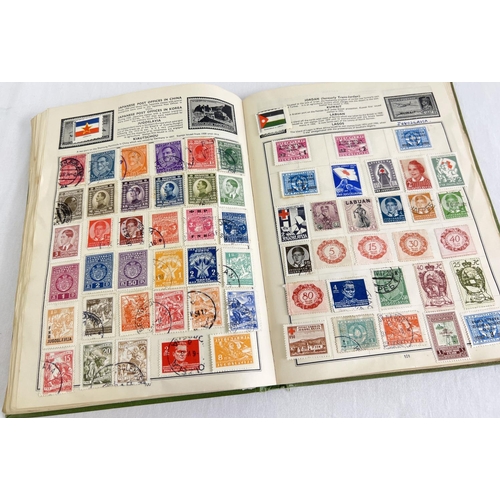 89 - A vintage Globe Trotter Stamp album of assorted world stamps to include franked & unfranked examples... 