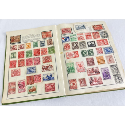 89 - A vintage Globe Trotter Stamp album of assorted world stamps to include franked & unfranked examples... 