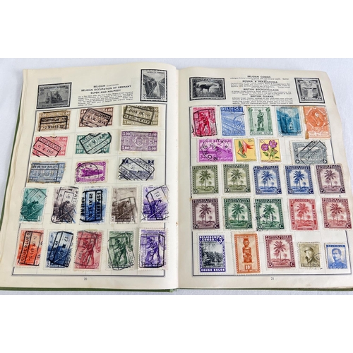 89 - A vintage Globe Trotter Stamp album of assorted world stamps to include franked & unfranked examples... 