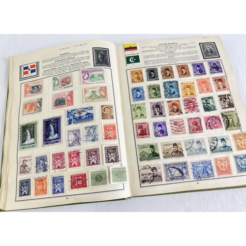 89 - A vintage Globe Trotter Stamp album of assorted world stamps to include franked & unfranked examples... 