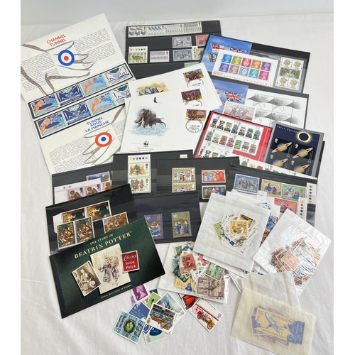 91 - A quantity of assorted stamps, stamps books & sets and first day covers. To include Beatrix Potter S... 