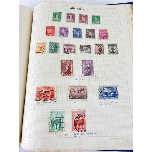 99 - A vintage stamp album of British & British colony stamps from George VI era. To include Canada, Aust... 