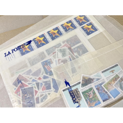 100 - A collection of 1990's La Poste French postage stamps, in mint condition, with original invoices & p... 