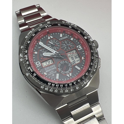 1159 - A boxed Limited Edition Royal Air Force Red Arrows Promaster Skyhawk A.T Eco Drive wristwatch by Cit... 