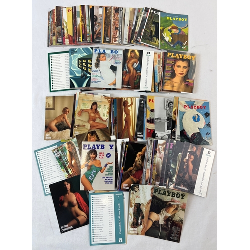 25 - 2 complete sets (April & May) of Playboy collectors cards from 1995. Featuring magazine covers, cent... 