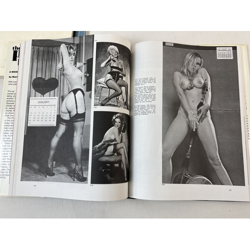 197 - 3 adult erotic books. The Pin-Up; A Modest History by Mark Gabor, hardback book with dust cover toge... 