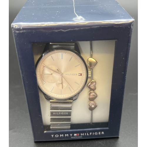 1157 - A ladies 2770045 chronograph style watch & bracelet by Tommy Hilfiger, as new - in sealed box. Watch... 