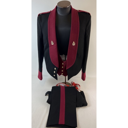 1215 - An Army Royal Medical Corps officers dress uniform by Goodalls Tailors Mess Kit. Comprising: trouser... 