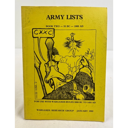 36 - Army Lists; Book Two 55 BC - 100 AD, For use with Wargames Rules 3000 BC - 1485 AD, from Wargames Re... 