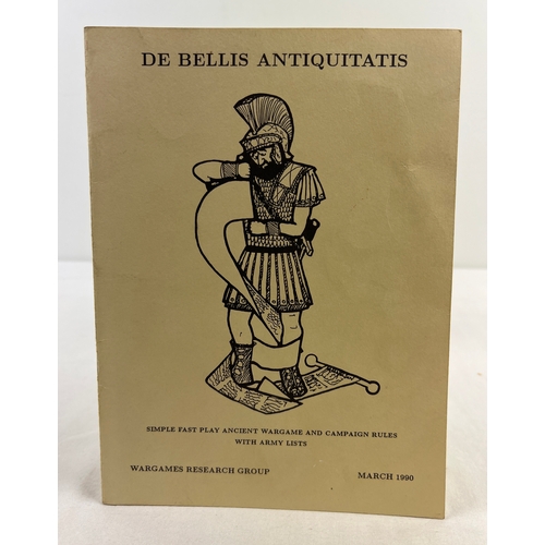 38 - De Bellis Antiquitatis - Wargames  and Campaign rules with Army lists booklet from the Wargames Rese... 