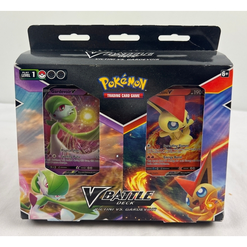Pokemon trading card game Victini Vs Gardevoir V Battle Deck, sealed and unopened box.