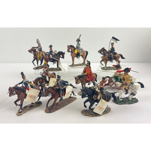 55 - 11 die cast, hand painted metal models of soldiers by Del Prado representing army regiments from the... 