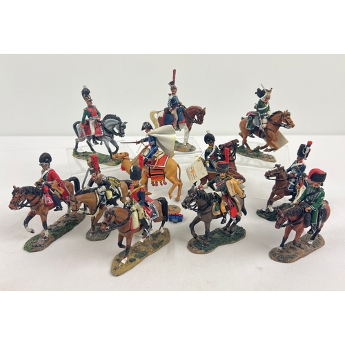 57 - 11 hand painted die cast metal collectors figures of soldiers by Del Prado. Representing armies from... 