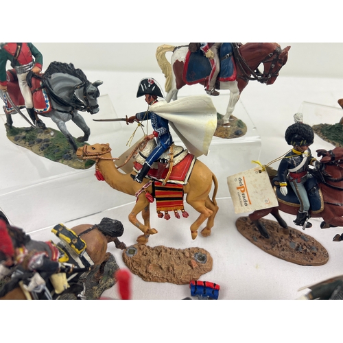 57 - 11 hand painted die cast metal collectors figures of soldiers by Del Prado. Representing armies from... 