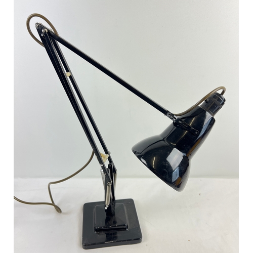 1412 - A vintage black stepped base Anglepoise lamp by Herbert Terry & Sons. Makers name to bottom of uprig... 